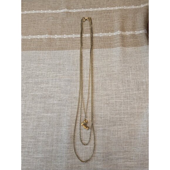 Vintage Goldette Victorian Revival Triple Strand Boot Necklace - Picture 7 of 7